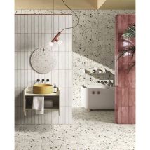 Del Conca - Faïence - Progetto 1962 - Talco Brick - 7,5x40 - Brillant - (1,32 M²)