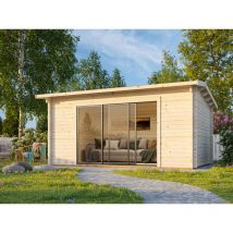 Palmako - Abri de jardin Ines b Naturel , 44 mm Épaisseur paroi 500 x 320 cm
