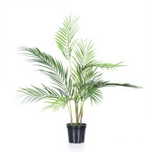 Palmier Chico dans un pot noir - env. 75 cm - plante artificielle