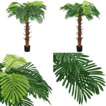 Palmier Cycas artificiel avec pot 160 cm Vert - Palmier Artificiel - Plante Artificielle - Décoration Intérieure - Plante Verte - Palmier Cycas