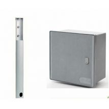 Palo / palina di sostegno completa di cassetta enel portacontatore 2 posti o trifase