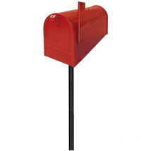 Alubox - palo sostegno per cassetta postale serie 'topolino colore nero