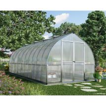 Canopia - Bella 8 x 20 Polycarbonate Greenhouse Silver Structure & Twin Wall Panels
