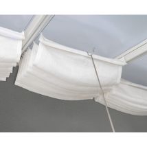 Canopia Cortina para Pérgola 3X3 m Blanco