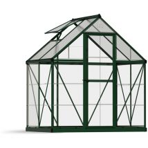 Palram - Canopia Aluminium Gewächshaus Hybrid 64 Grün 126x185x208 cm