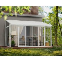 Canopia Kit de Puerta Mosquitera Blanco para Pérgola San Remo