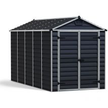 Palram-canopia - Kunststoff Gerätehaus Skylight 612 dunkelgrau 379x185x217 cm