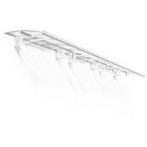 Palram – Marquise de porte Bordeaux translucide – Longueur, Matières, Largeur, Fonction de la porte, Matière de la couverture, Matière de la structure