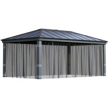 Palram-canopia - Polyester Moskitonetz Für Pavillon Dallas 6100 Grau