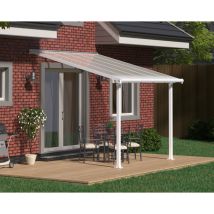 Canopia Olympia Pergola Addossata in Alluminio 3X3 m Bianco