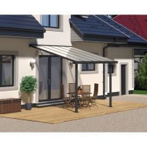 Palram - Canopia | Pergola Olympia Marquesina De Aluminio 307X294 Gris
