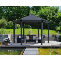 Palram - Canopia Roma Gazebo Esagonale in Alluminio 3.6X4 m