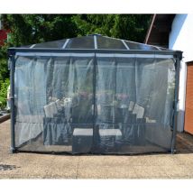 Canopia Set de mosquitero para Palremo 4.3X4.3 m Cenador Negro