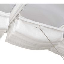 Stores de toit effet lin pour pergola Pour pergola 3x9.7 m