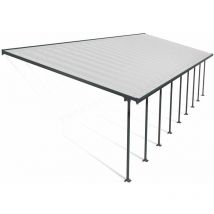 Palram-canopia - Aluminium Terrassenüberdachung Feria Anthrazit 385x1275x305 cm