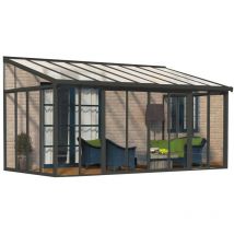 Palram - Canopia Aluminium Kaltwintergarten Sanremo Anthrazit 277x556x310 Cm