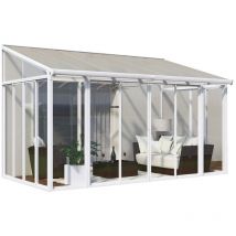 Palram - Canopia Aluminium Kaltwintergarten Sanremo Weiß 295x435x310 Cm