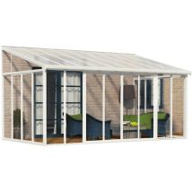 Palram - Canopia Aluminium Kaltwintergarten Sanremo Weiß 277x546x310 cm