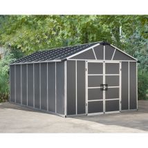 Palram - Canopia | Yukon Caseta De Jardín Cobertizo Multi Capa 519X332X252 cm Gris Con Piso