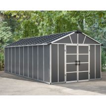 Palram - Canopia | Yukon Caseta De Jardín Cobertizo Multi Capa 643X332X252 cm Gris Con Piso