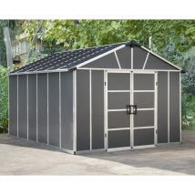 Canopia Yukon Casetta Da Giardino In Policarbonato 395x332x252 Cm Grigio Pavimento Incluso
