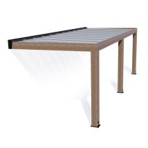 Palram-canopia - Zedernholz Terrassenüberdachung Helsinki 373 Terrassenüberdachung Holz Natur 300x730x253 cm