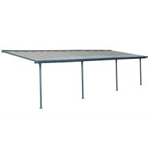 Palram-canopia - Aluminium Terrassenüberdachung Feria Anthrazit 295x1092x305 Cm
