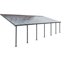 Palram-canopia - Terrassenüberdachung Feria Anthrazit 387x1035x305 cm