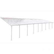 Palram-canopia - Aluminium Terrassenüberdachung Feria Weiß 387x1457x305 cm