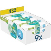 Pampers Feuchte Tücher Harmonie Aqua 9x Babyfeuchttücher, 432 Stück