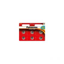 Panasonic - Piles Bouton Lithium CR2016 3V, pack de 6 pièces (CR-2016EL/6B)
