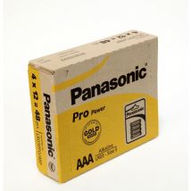 Connect 30652 Pro Power aaa Battery Blister Packs (Pack of 12, 4 Pieces Each) (LR03PPG/48BP) - Panasonic