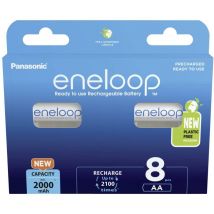 Eneloop eneloop HR06 Batteria ricaricabile Stilo (aa) NiMH 2000 mAh 1.2 v 8 pz.