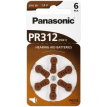 Pr 312 Hörgeraetezellen Zinc Air - Battery - 1,4 v (PR-312/6LB) - Panasonic