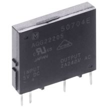 Relè a semiconduttore AQG22124 2 a Tens.comm.max: 264 v/ac Commutazione zero crossing 1 pz. - Panasonic