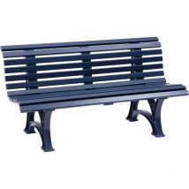 Banca da giardino Helgoland 3 sedili lunghezza 1500 mm blu