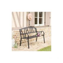 Panca in ferro colore: antracite 123x53x86cm per esterni