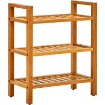 Furniture Limited - Scarpiera con 3 Ripiani 50x27x60 cm in Legno