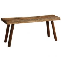 Panca rustica in rovere tinto