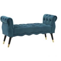 Mauroferretti - paris banc ottanio/or cm 120X40X60