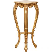 Biscottini - Tavolino alto portavaso da interno 87x37x34 cm Piedistallo per piante Portavasi da interno alti in stile barocco