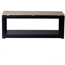 Fancy Flames - Panca con Portalegna Rettangolare Esschert Design