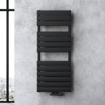 Design Badheizung Flachheizkörper 120x50cm Anthrazit Paneelheizkörper Einlagig Horizontal Mittelanschluss Bad-heizkörper - Doporro