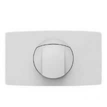 Sanit - Panel de control de dos pulsaciones para cisterna empotrada, blanco