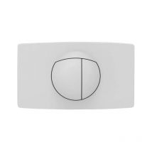 Sanit - Panel de control de dos pulsaciones para cisterna empotrada, blanco