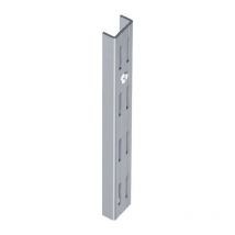 Element System - Panel de pared longitud 2000 mm aluminio blanco sta perforación de dos filas (Por 2)