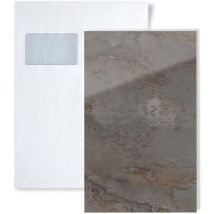 Wallface - 1 pieza de muestra S-20223-SA-AR genesis grey ar+ S-Glass Collection Muestra panel de pared en tamaño aprox din A5