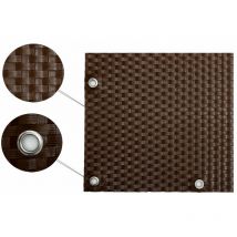 Gardeneas - Panel de Ratán para Balcón o Valla (Marrón) 100x300 cm