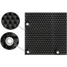 Gardeneas - Panel de Ratán para Balcón o Valla (Negro) 100x300 cm
