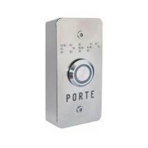 Evicom - Panel frontal de acero inoxidable + botón no/nfe + Handicap de montaje en superficie - TT03I/NHSA